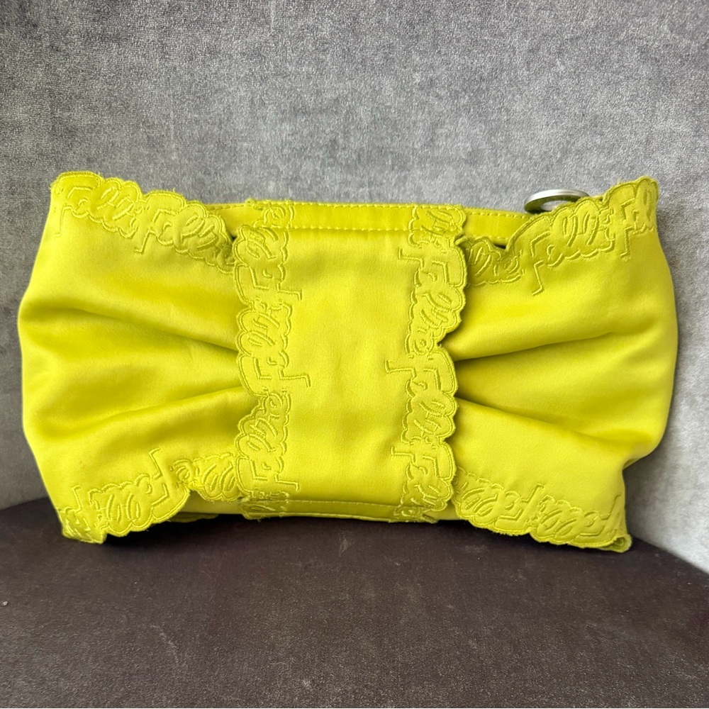 Folli Follie Lime Green Ribbon Clutch